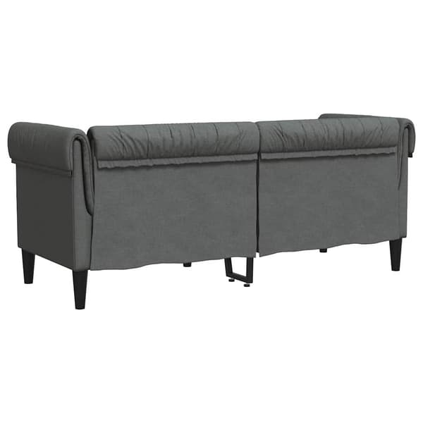 Soffa Mörkgrå 182,5 x 74,5 x 74,5 cm Polyester