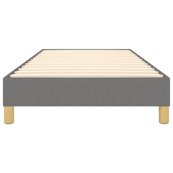 Boxspring-sängram mörkgrå 90x190 cm tyg