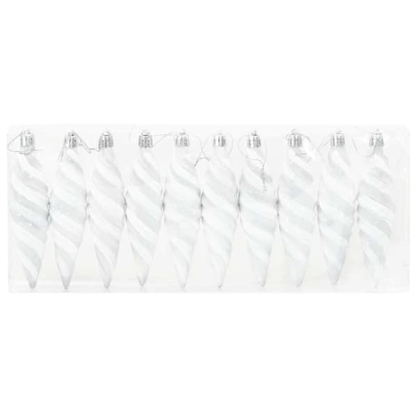 Jul Spiralformad Kula 40 pcs Vit Plast