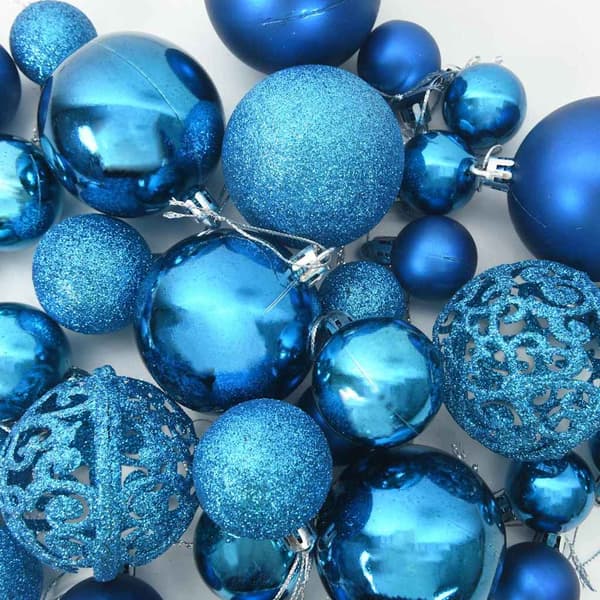Julprydnad Set med 150 LED-lampor 61 pcs Blå Plast