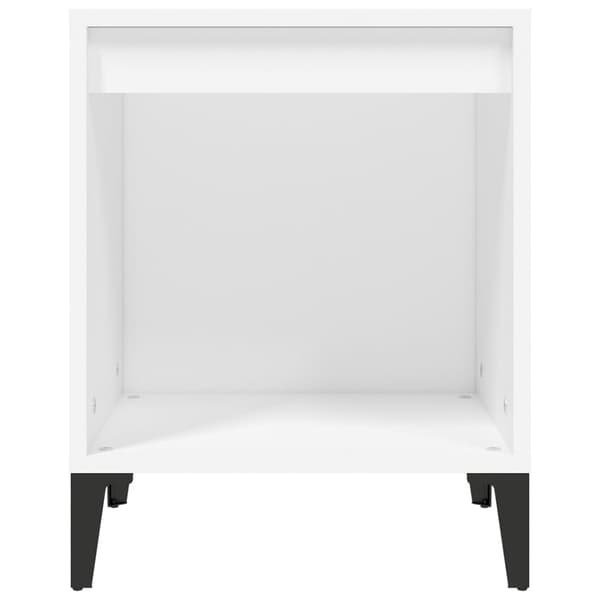 Sängbord 2 st vit 40x35x50 cm