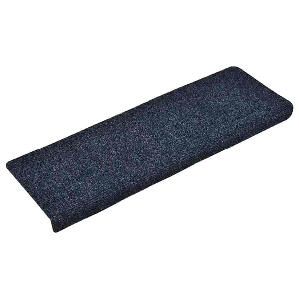 Trappmattor självhäftande 30 st 65x21x4 cm blå rektangulär kant