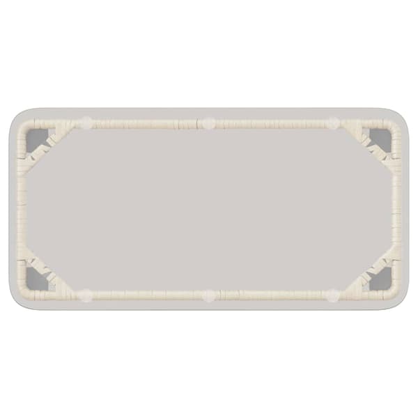 Trädgårdsmöbelset 4 pcs Svart och Anthracit konstrotting