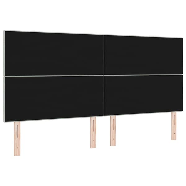 Huvudgavel Ljusgrå 200 cm Sammet