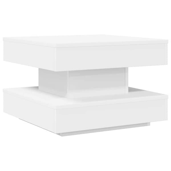Soffbord 360 grader vridbart vit 50x50x34,5 cm