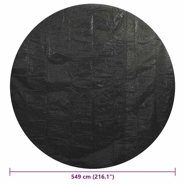 Poolskydd svart 549 cm PE