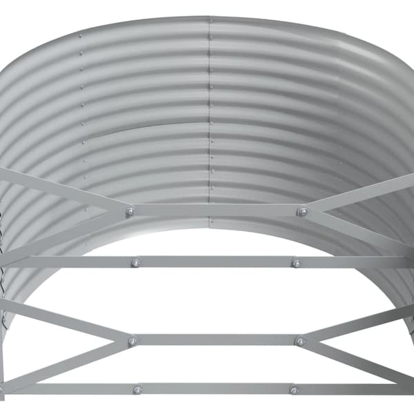 Odlingslåda galvaniserat stål 322x100x68 cm brun