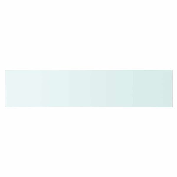Hyllplan glas genomskinlig 90x20 cm