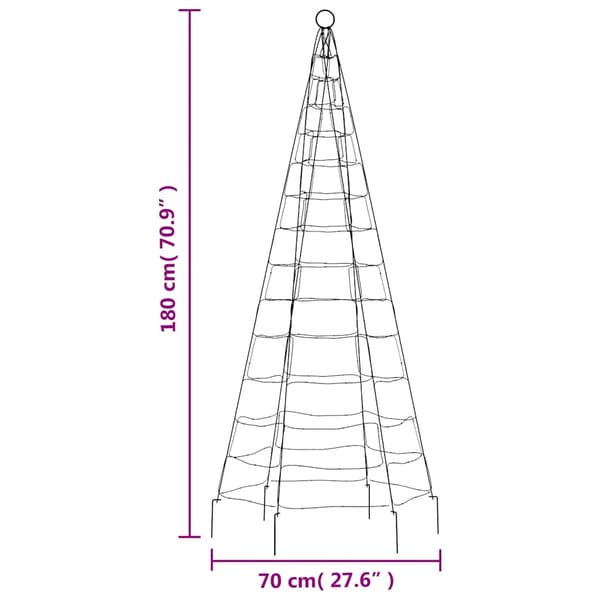 LED julgran 200 LED varmvit 180 cm