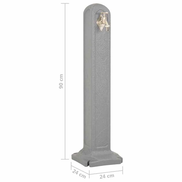 Vattenpost grå stenimitation