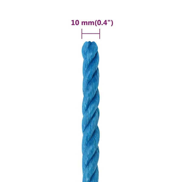 Rep blå 10 mm 25 m polypropylen