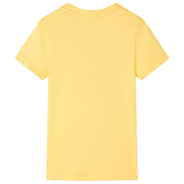 T-shirt för barn ljusgul 104
