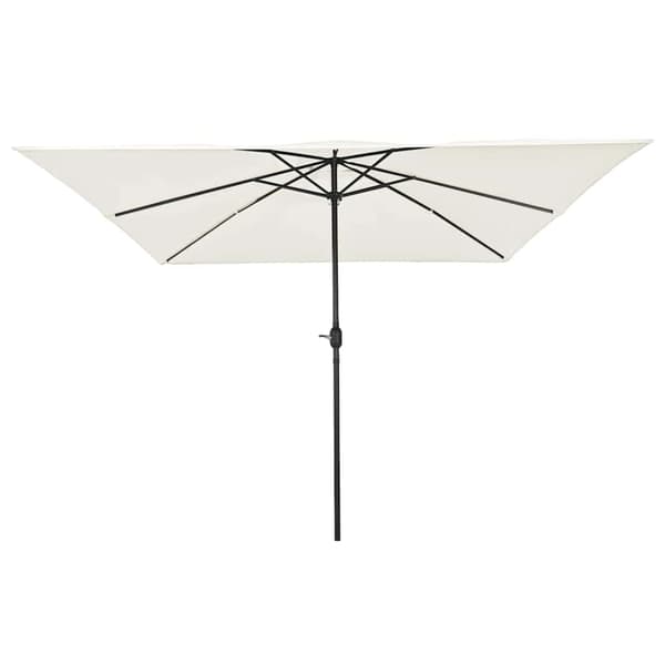 Trädgårdsparasol Sand 295 x 295 x 245 cm Polyester och Stål
