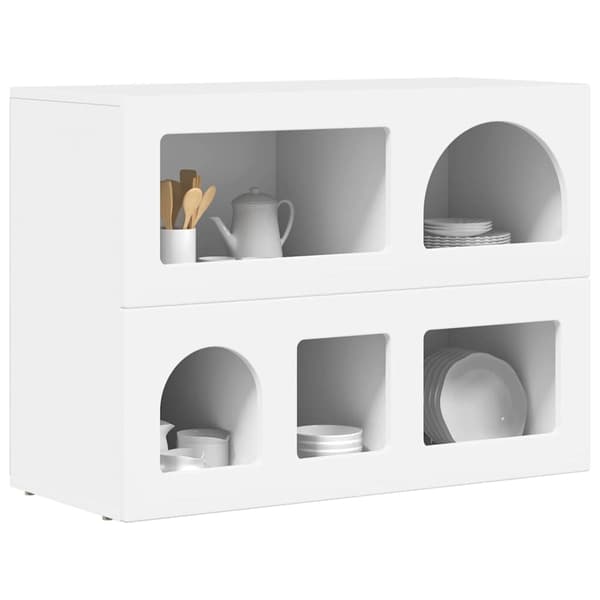 Sideboard Vit 80,5 x 35 x 59 cm Konstruerat trä
