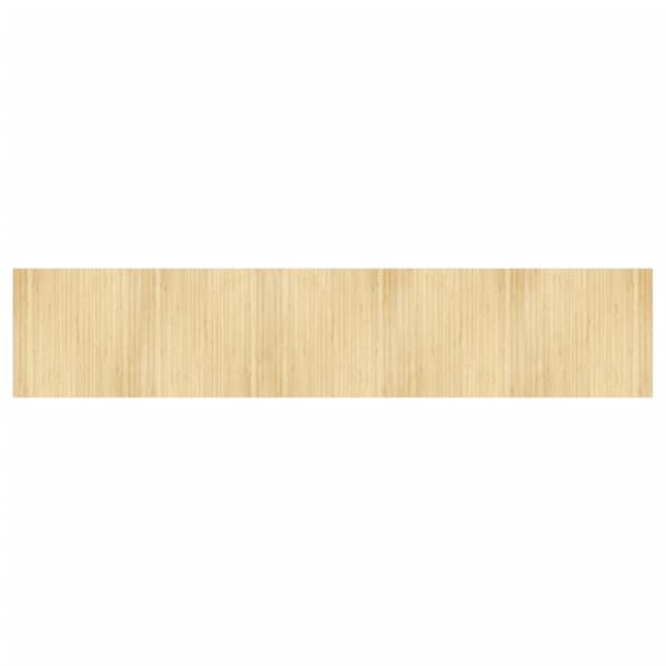 Matta rektangulär ljus naturlig 100x500 cm bambu