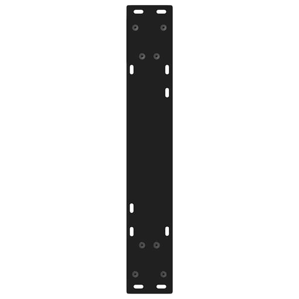 Matbordsben 2 st svarta 60x(72-73,3) cm stål