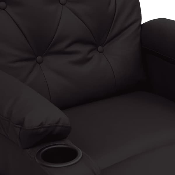 Reclinerfåtölj svart konstläder