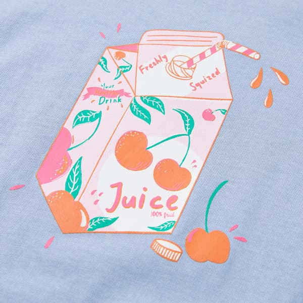 T-shirt för barn blå 116