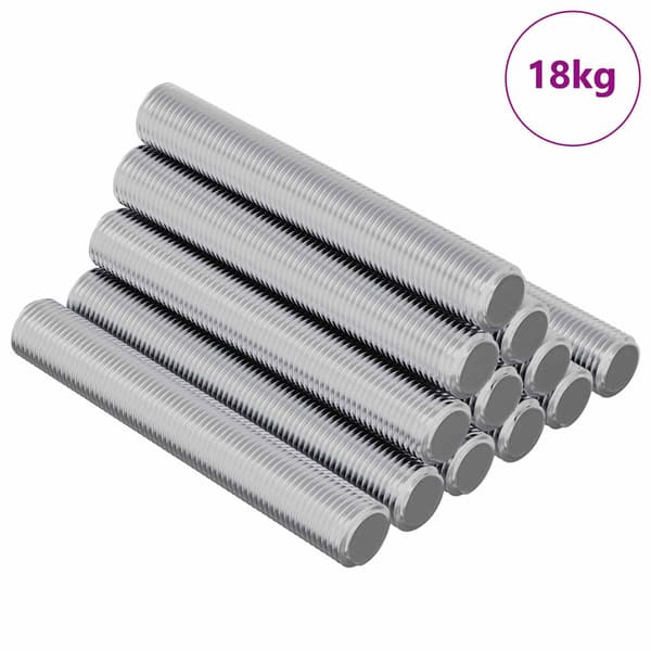 Gängat Rör 1000 st Silver Stål
