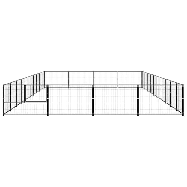 Hundgård svart 40 m² stål