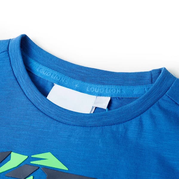 T-shirt för barn blå 116