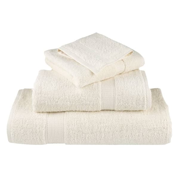 Premium handdukar 8 st SOLUND gräddvit 600 gsm