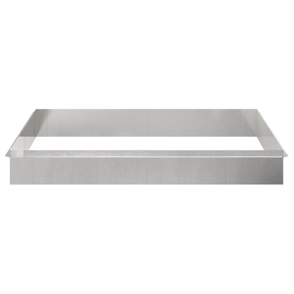 Snigelstaket 12 pcs 100 x 3,5 x 25 cm Rostfritt stål Silver