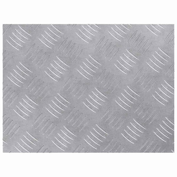 Trappsteg Rektangulär 4 pcs Silver 40 x 30 cm Aluminium