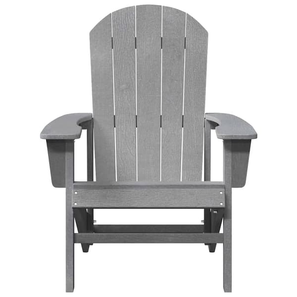Trädgård Stol 2 pcs Ljusgrå 82 x 74 x 92 cm polyeten