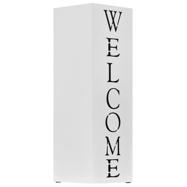 Paraplyställ welcome stål vit