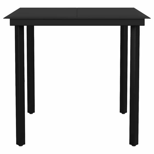 Matgrupp för trädgården 3 delar brun polyrotting glas