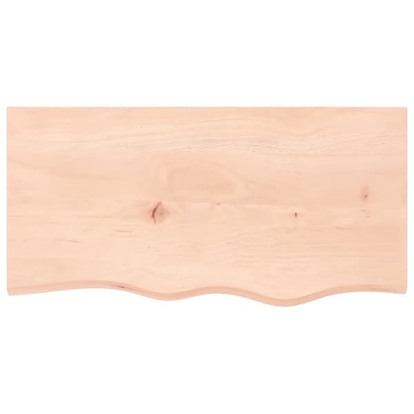 Hyllplan 80x40x2 cm obehandlad massiv ek