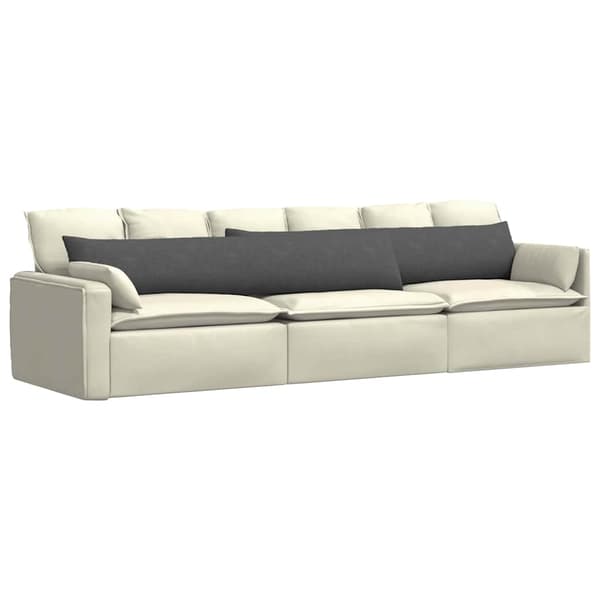 Sofakuddar 2 pcs Mörkgrå 200 x 40 cm Kordread tyg