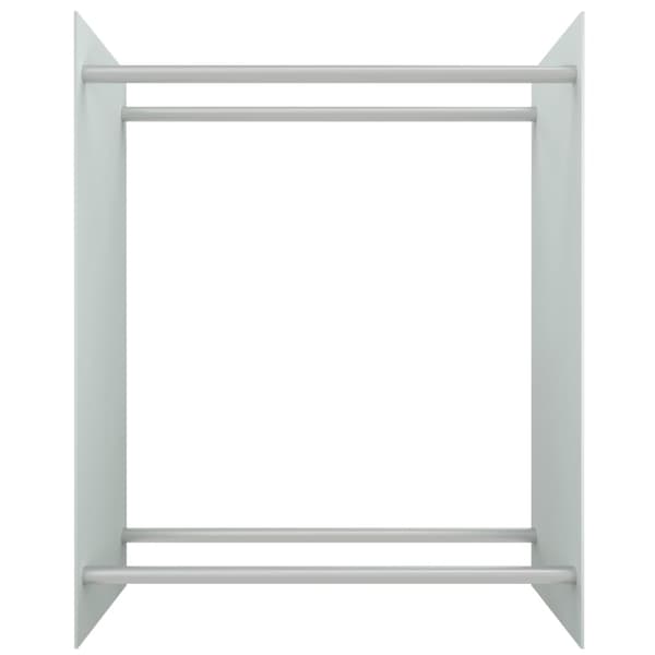 Vedställ vit 80x35x100 cm härdat glas