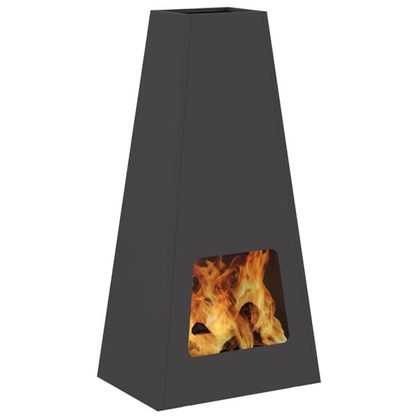 Eldstad Svart 50 x 35 x 100 cm Stål