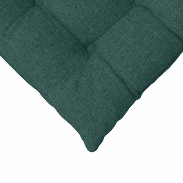Sittkuddar 4 pcs Mörkgrön 40 x 40 x 6 cm tyg