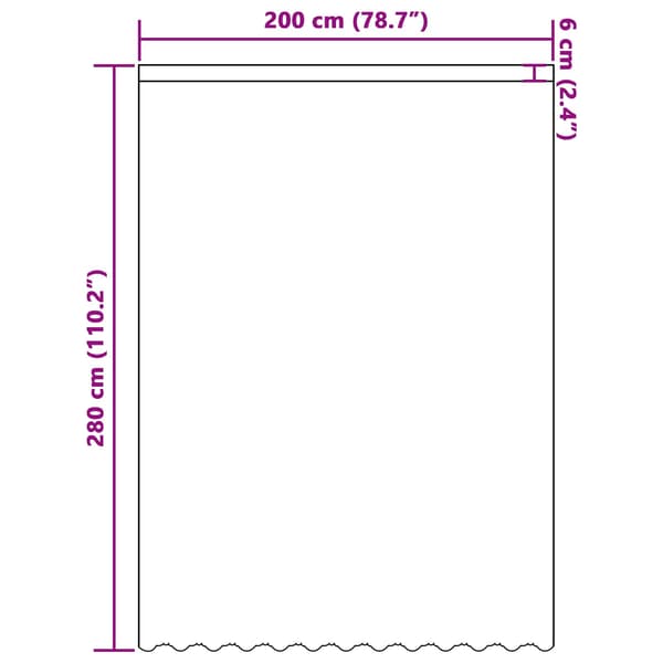 Spetsgardin med gardiner Blommor Vit 280 x 200 cm Polyester