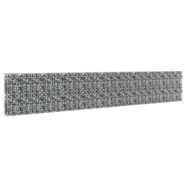 Gabionmur i galvaniserat stål 600x30x100 cm