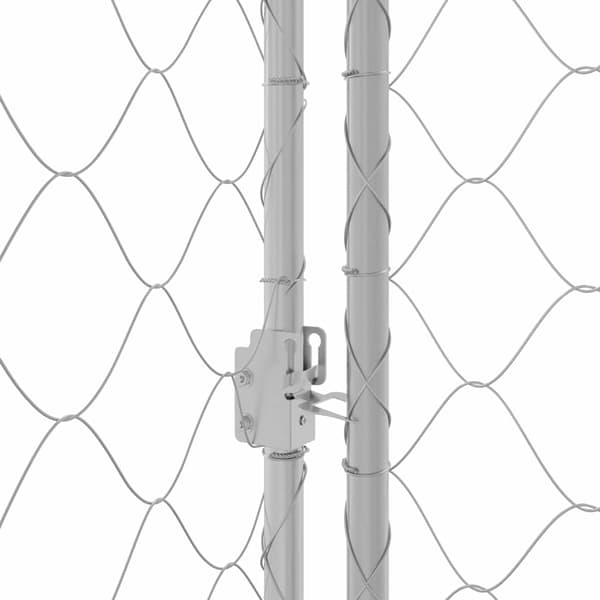 Hundbur Silver 800 x 200 x 200 cm Galvaniserat Stål