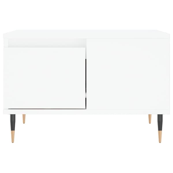 Soffbord vit 55x55x36,5 cm konstruerat trä