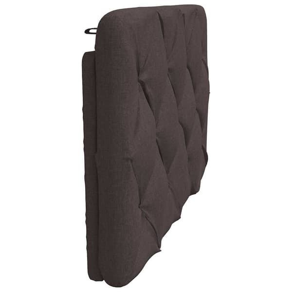 Headboard Cushion Dark Brown 90 cm Fabric
