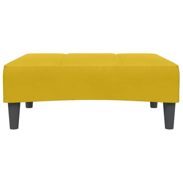 Fotpall Gul 77x55x31 cm sammet