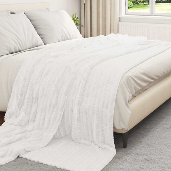 Filtar 6 pcs Vit 240 x 220 cm Fleece