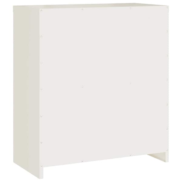 Dokumentskåp vit 79x40x90 cm stål