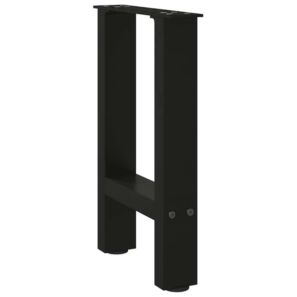 Soffbordsben svarta 2 st 28x(42-43) cm stål