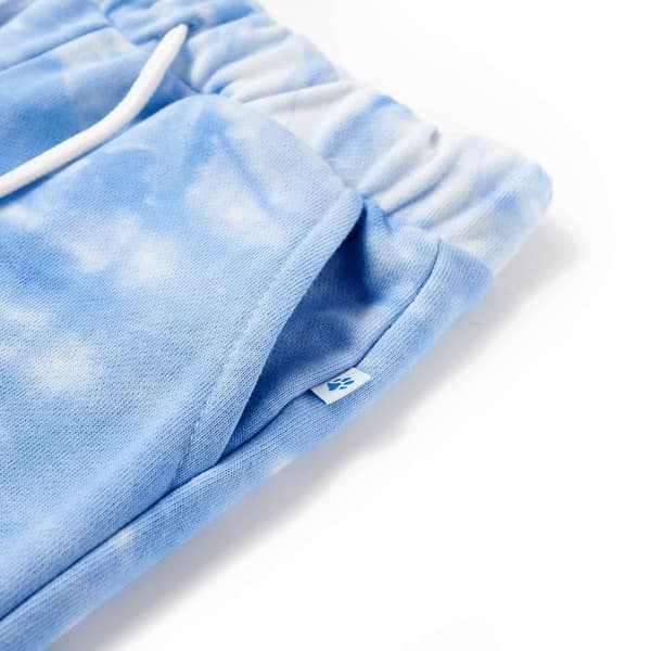 Barnshorts med snöre mjuk blå 116