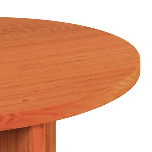 Kaffeebord 2 pcs Vaxbrun Massivt tallträ