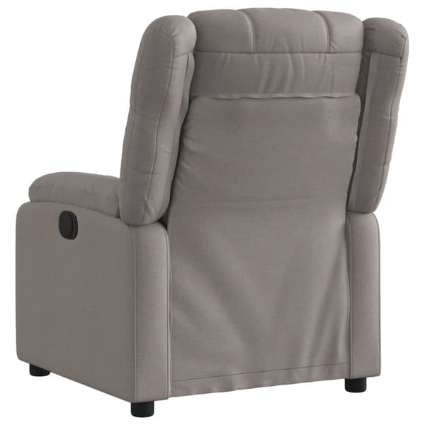 Reclinerfåtölj taupe tyg
