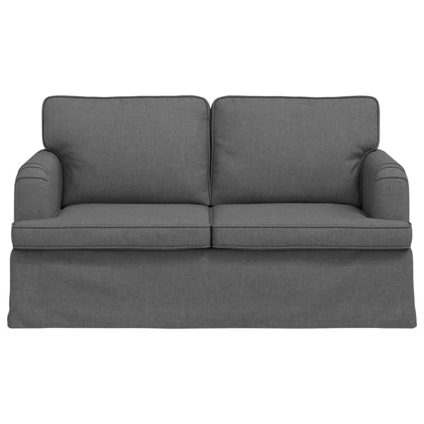 Soffa Mörkgrå 144 x 80 x 85 cm tyg