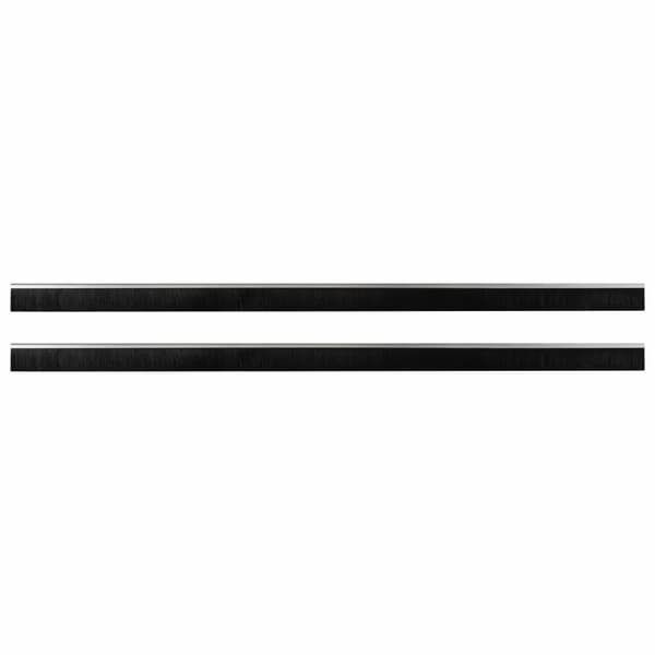 Självhäftande dörrborstlist 2 pcs Silver 100 cm